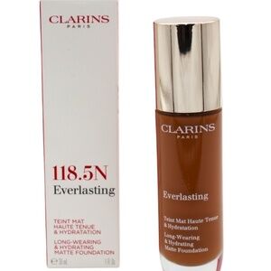 Clarins Everlasting Long Wearing and Hydrating Matte Foundation - 118.5N